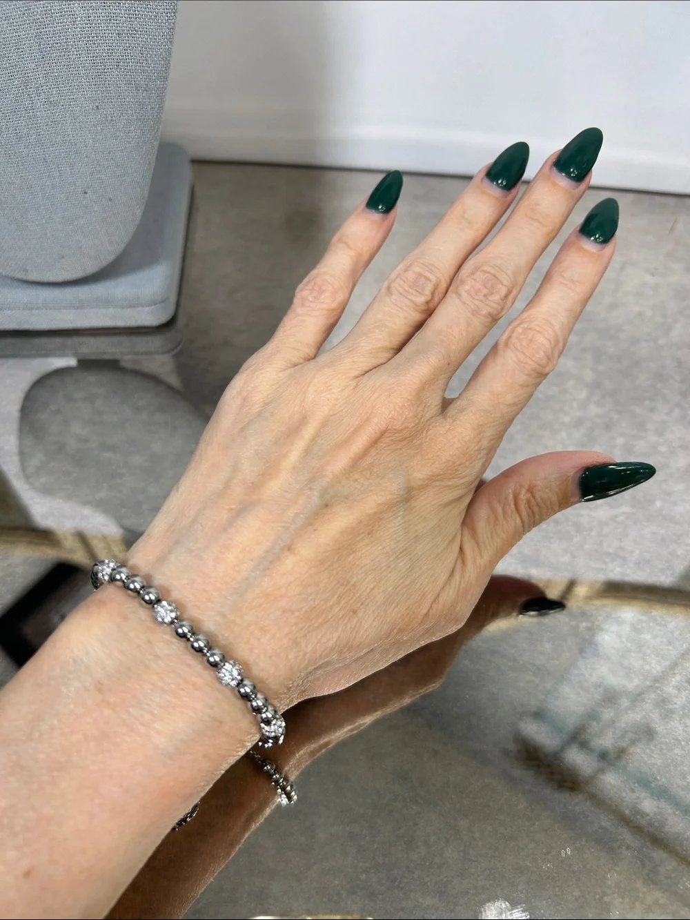 Michael Kors Silver-Tone Beaded Slider Bracelet with Pavé Accents